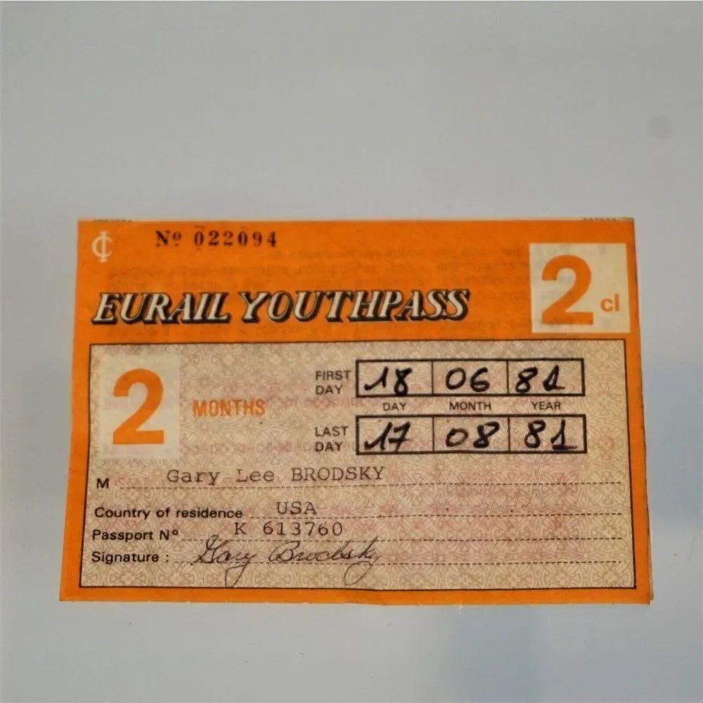 Eurail Youthpass STUDENT RAIL PASS 1981 Europe Railroad Rail Pass
